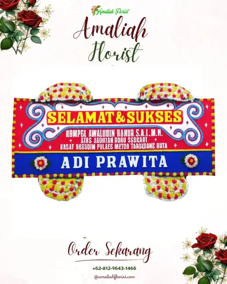 Papan Bunga Ucapan Selamat Gilis